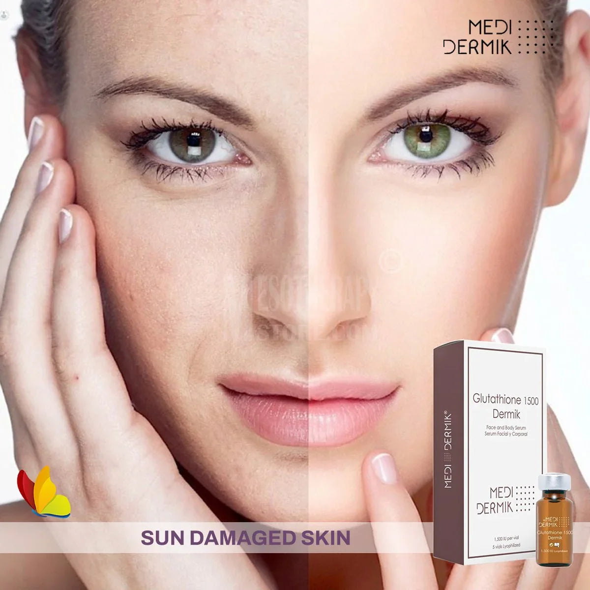 glutathione 1500 skin whitening complex Dermik Lyophilized By Medidermik Discover KPV and BPC-157