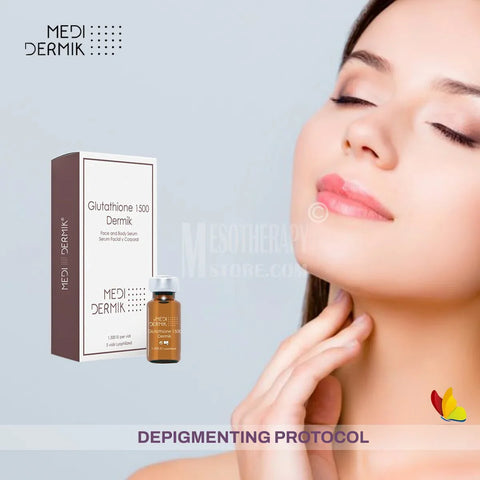 glutathione resultados 1500 Dermik Lyophilized By Medidermik 3 Different Types of L-lysine Format:Refill only (no pump)